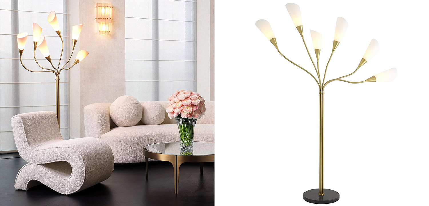 Торшер Eichholtz Floor Lamp Gagnon Торшер Eichholtz Floor Lamp Gagnon - Loft-Concept в Грозном