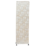 Торшер из перламутра на металлическом каркасе Indonesian Tower варинант исполнения - 1 | Loft Concept в Грозном