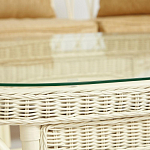 Комплект уличной мебели из ротанга Clara белый варинант исполнения - 11 | Loft Concept в Грозном