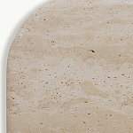 Консоль с овальной столешницей и фактурным деревянным основанием Enzo варинант исполнения - 4 | Loft Concept в Грозном