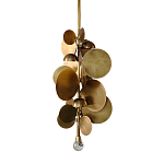 Люстра креативная из дисков цвета латунь Constellation Light and Style варинант исполнения - 1 | Loft Concept в Грозном