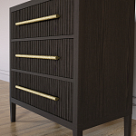 Комод Primo с 3 выдвижными ящиками Темный орех варинант исполнения - 2 | Loft Concept в Грозном