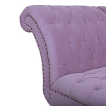 Кушетка фиолетовая с мягкой обивкой из велюра Michael Couch варинант исполнения - 3 | Loft Concept в Грозном