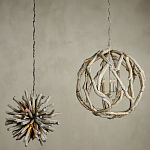 Люстра круглая в виде веток деревьев Natural Driftwood варинант исполнения - 4 | Loft Concept в Грозном