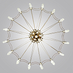 Люстра подвесная из металла с прозрачными подвесками из хрусталя Quasar 93 варинант исполнения - 4 | Loft Concept в Грозном