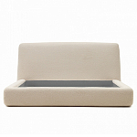 Кровать со съемным бежевым чехлом из ткани букле White Boucle Collection варинант исполнения - 3 | Loft Concept в Грозном