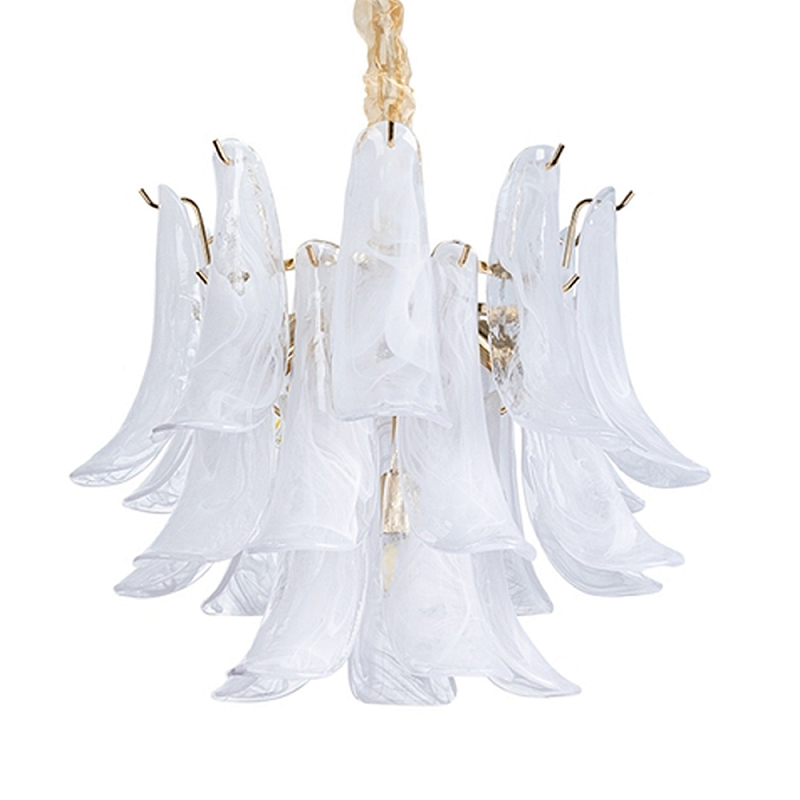 Люстра Lamp Silvia Белый Золотой Люстра Lamp Silvia Белый Золотой в Грозном | Loft Concept