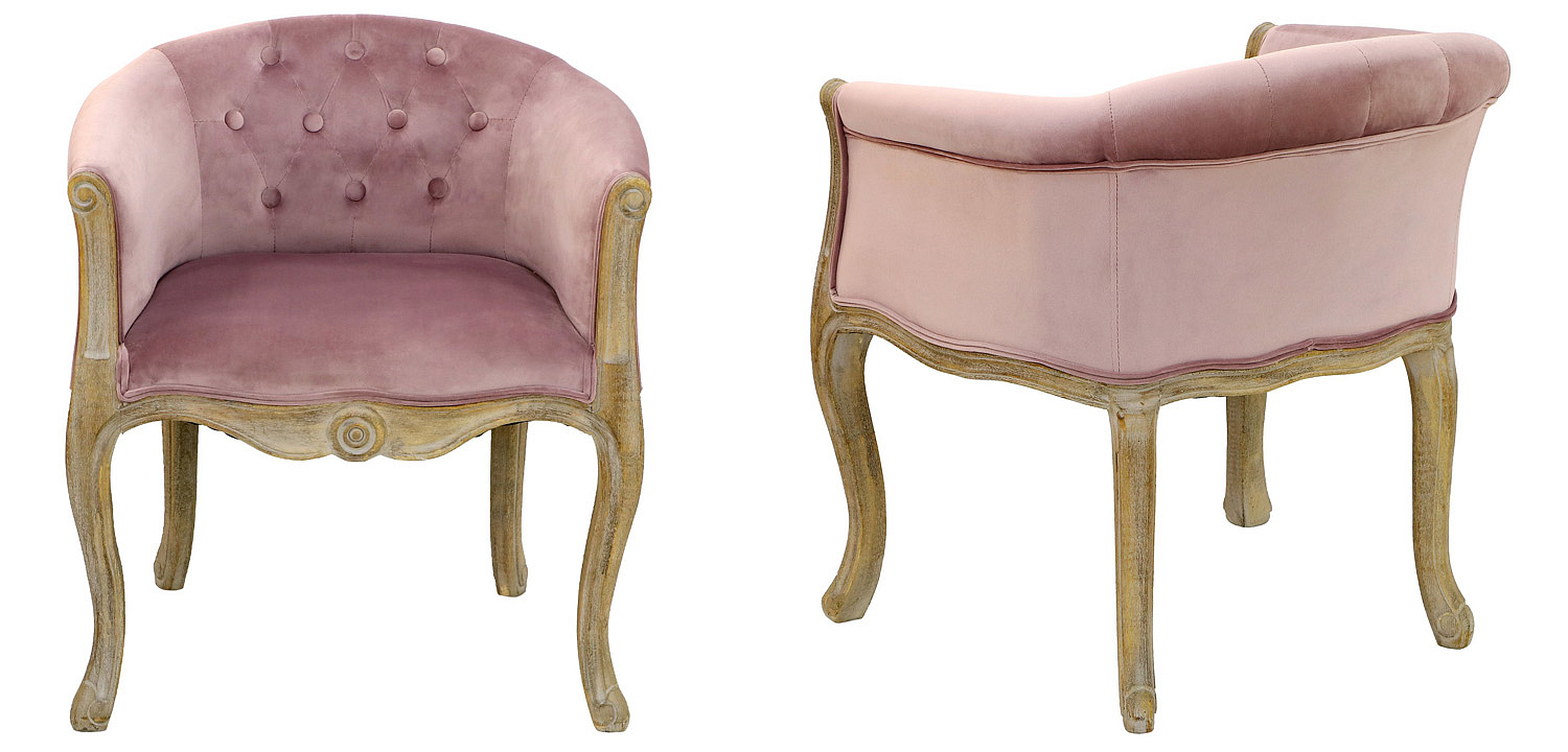 Кресло French Provence Armchair Roderic pink Кресло French Provence Armchair Roderic pink - Loft-Concept в Грозном