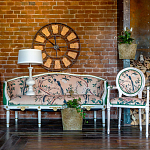 Часы настенные из металла в стиле лофт Clock with History варинант исполнения - 4 | Loft Concept в Грозном