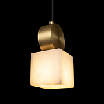 Подвесной светильник с квадратным мраморным плафоном Marble square варинант исполнения - 6 | Loft Concept в Грозном