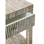 Тумбочка прикроватная Vancouver Bone Inlay Bedside Beige варинант исполнения - 2 | Loft Concept в Грозном