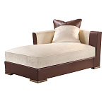 Элитарная современная кушетка Birmingham с кожаными вставками  варинант исполнения - 1 | Loft Concept в Грозном