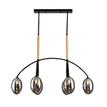 Люстра с серыми стеклянными плафонами Inscription варинант исполнения - 1 | Loft Concept в Грозном