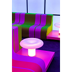 Дизайнерский кофейный стол на круглых ножках Poltronova T02 Pink Coffee Table варинант исполнения - 8 | Loft Concept в Грозном