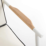 Садовый 2-х местный диван с подлокотниками из тика White варинант исполнения - 6 | Loft Concept в Грозном