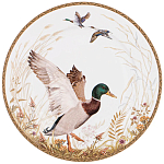 Тарелка закусочная из фарфора с изображением утки Hunting Porcelain Collection варинант исполнения - 1 | Loft Concept в Грозном