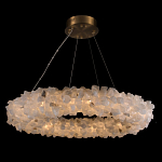 Люстра кольцевая из натурального горного хрусталя Harmonious Crystal Circles варинант исполнения - 1 | Loft Concept в Грозном