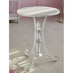 Столик белый кованный в прованском стиле Vaucluse варинант исполнения - 5 | Loft Concept в Грозном