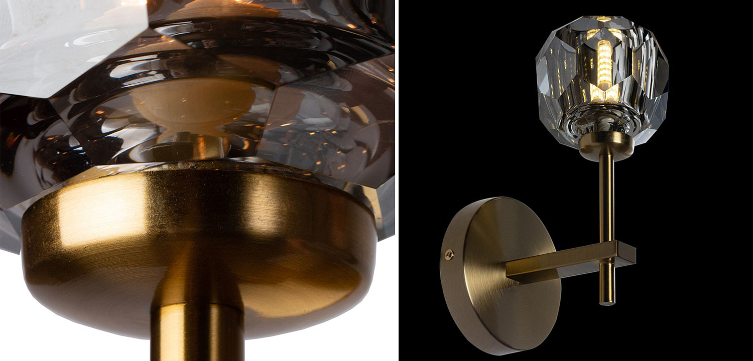 Бра RH Boule de Cristal Single Sconce smoky Бра RH Boule de Cristal Single Sconce smoky - Loft-Concept в Грозном
