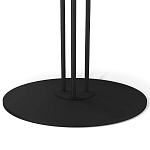 Стол журнальный с круглой столешницей из стекла Gray and Gold Marble варинант исполнения - 4 | Loft Concept в Грозном