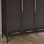 Большой Шкаф Primo Темный орех с 3 дверьми и 3 выдвижными ящиками варинант исполнения - 3 | Loft Concept в Грозном