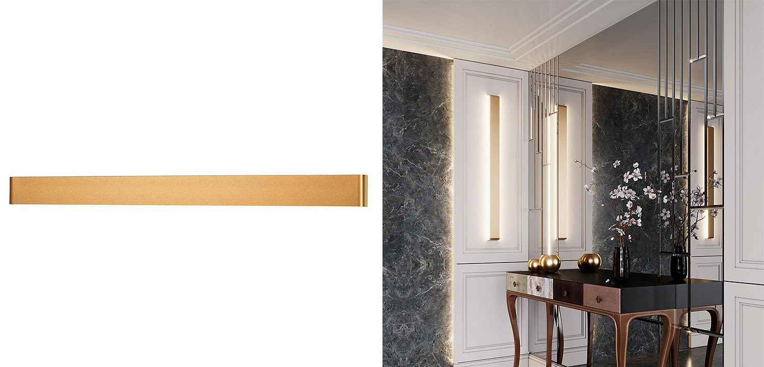 Бра Obverse Gold Long Wall lamp Бра Obverse Gold Long Wall lamp - Loft-Concept в Грозном