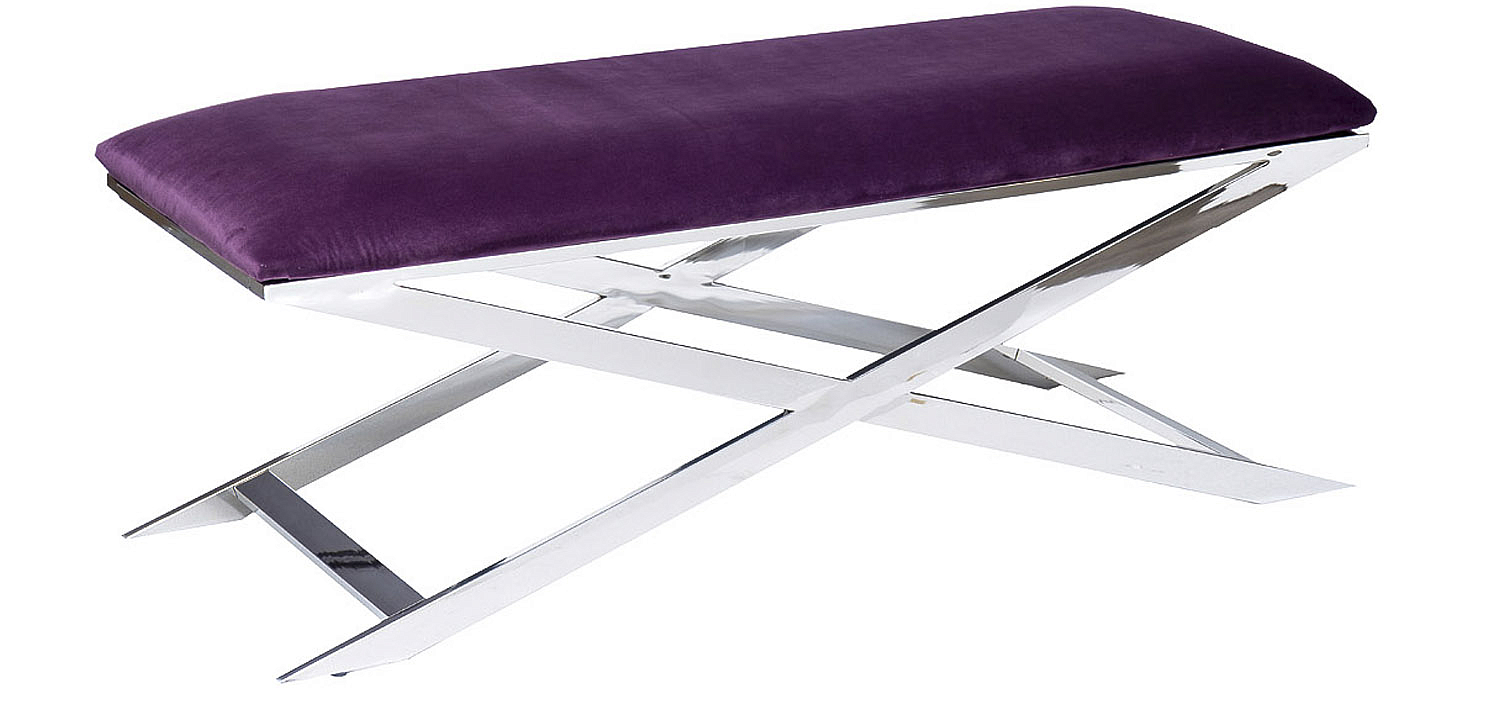 Банкетка Bench Velor Violet Банкетка Bench Velor Violet - Loft-Concept в Грозном