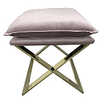 Пуф велюровый на металлическом основании Meekness варинант исполнения - 1 | Loft Concept в Грозном