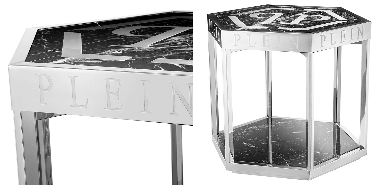 Приставной стол Philipp Plein Side Table Billionaire Chrome Приставной стол Philipp Plein Side Table Billionaire Chrome - Loft-Concept в Грозном