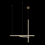 Люстра с 3-мя  пересекающимися цилиндрическими плафонами на тонких тросах Trumpet tube варинант исполнения - 7 | Loft Concept в Грозном