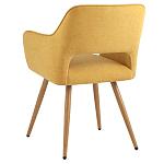 Стул в рогожке желтого цвета NEASAN STOOL варинант исполнения - 4 | Loft Concept в Грозном