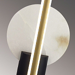 Бра с круглым плафоном из алебастра и бронзовой декоративной стрекозой 45 Alaris  варинант исполнения - 6 | Loft Concept в Грозном