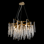 Люстра на подвесе с каркасом из металла и прозрачными подвесками из стекла Droplet Chandelier варинант исполнения - 2 | Loft Concept в Грозном