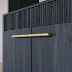 Стеллаж Primo с ящиками Черный дуб  варинант исполнения - 5 | Loft Concept в Грозном