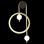 Бра с круглой рамкой и стеклянными белыми шарами B.LUX C Ball варинант исполнения - 3 | Loft Concept в Грозном