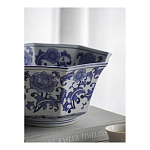 Чаша белая с синим цветочным узором Chino Dishes варинант исполнения - 5 | Loft Concept в Грозном