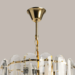 Люстра многоярусная с овальными прозрачными подвесками 36 см Harmonica варинант исполнения - 11 | Loft Concept в Грозном