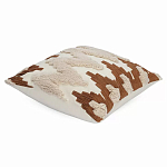 Чехол на подушку с вышивкой в виде геометрических узоров Beige Calista Square варинант исполнения - 1 | Loft Concept в Грозном