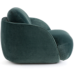 Полукруглое мягкое кресло Halle Green Armchair варинант исполнения - 4 | Loft Concept в Грозном