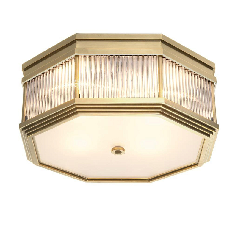 Потолочный светильник Ceiling Lamp Bagatelle Antique brass Латунь Античная полированная Прозрачное Стекло Потолочный светильник Ceiling Lamp Bagatelle Antique brass Латунь Античная полированная Прозрачное Стекло в Грозном | Loft Concept