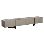 Тумба под телевизор серая с мраморной столешницей Uniqueness Marble варинант исполнения - 1 | Loft Concept в Грозном