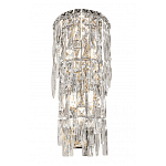 Бра с каскадом из прозрачного хрусталя и корпусом из металла цвета хром Constant Sparks варинант исполнения - 2 | Loft Concept в Грозном