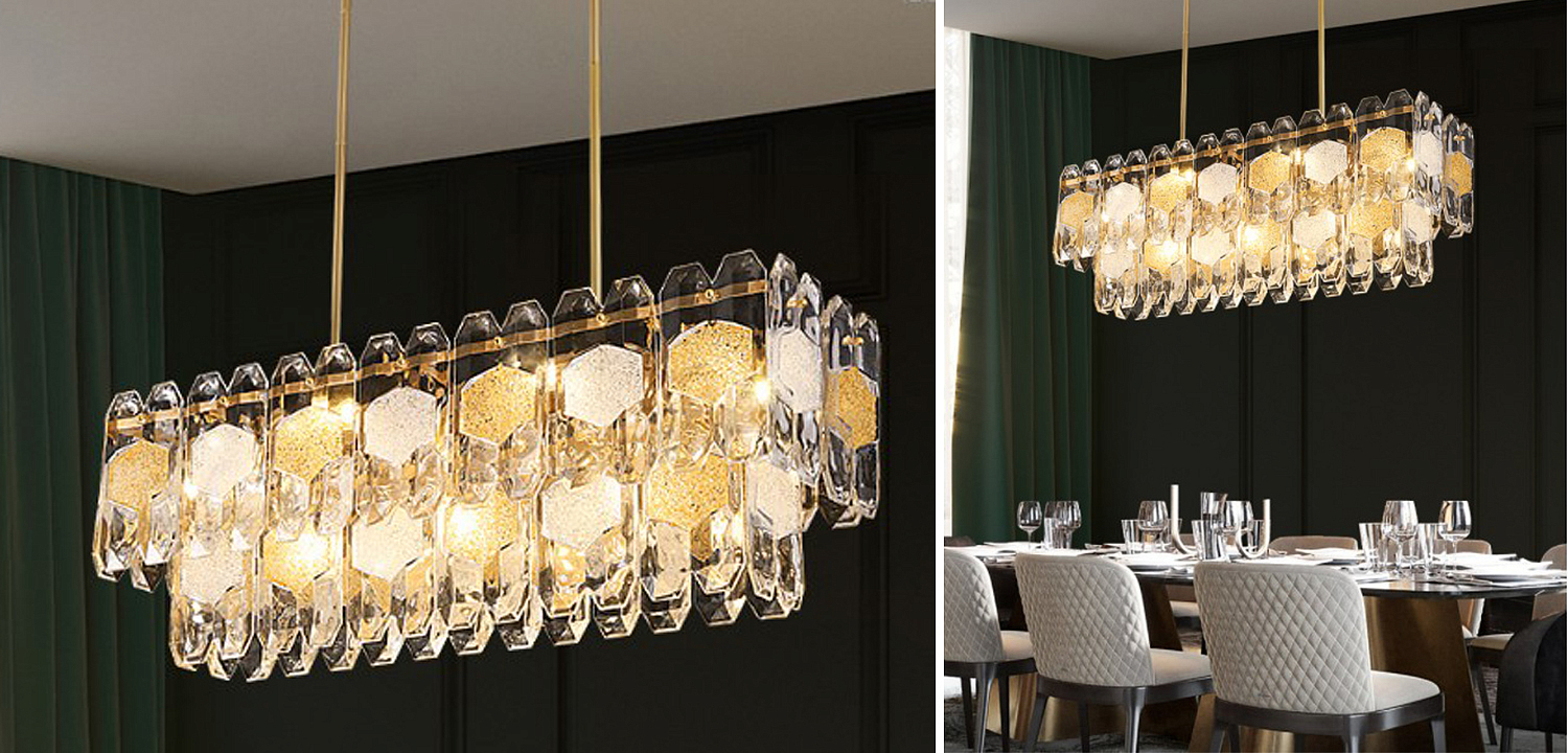 Люстра Oswalda Linear Chandelier Люстра Oswalda Linear Chandelier - Loft-Concept в Грозном