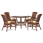 Комплект обеденный из ротанга Eloise варинант исполнения - 1 | Loft Concept в Грозном