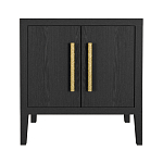 Тумбочка Primo с дверцами шпон Черный дуб варинант исполнения - 1 | Loft Concept в Грозном