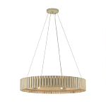 Люстра круглая из толстых деревянных реек Natural Style варинант исполнения - 2 | Loft Concept в Грозном