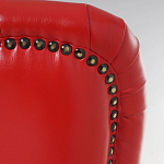 Кресло с обивкой из эко-кожи Harper Armchair Red варинант исполнения - 5 | Loft Concept в Грозном