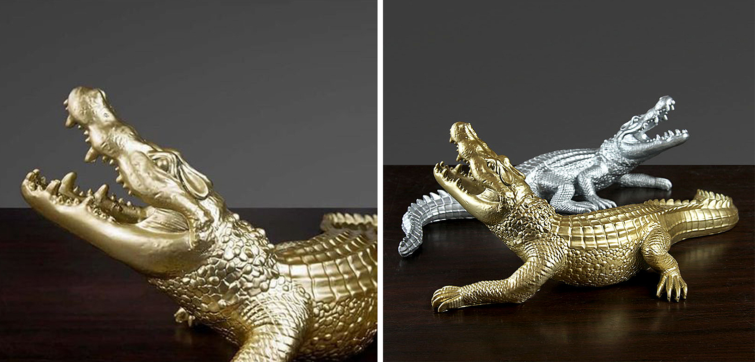 Статуэтка Crocodile Gold Статуэтка Crocodile Gold - Loft-Concept в Грозном