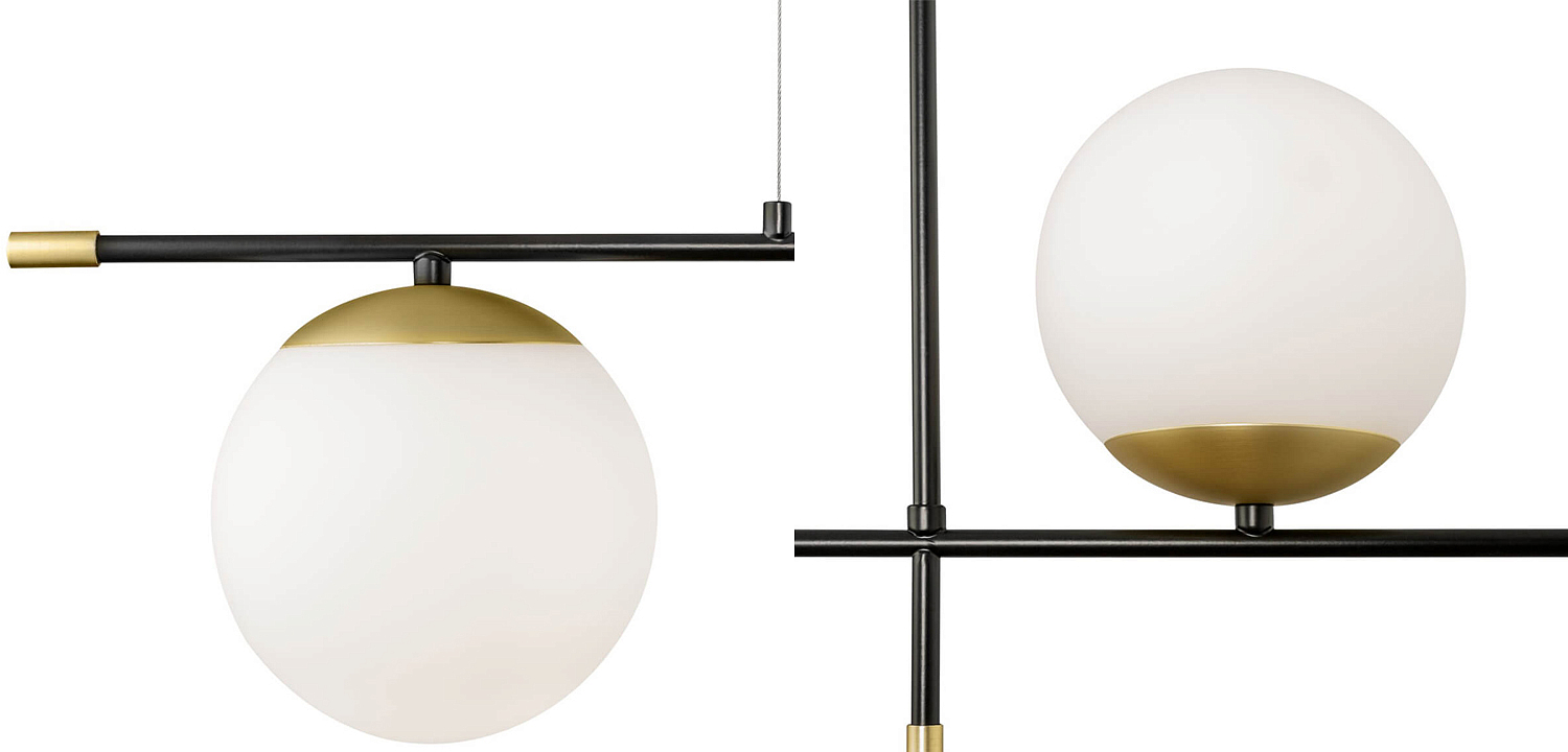 Светильник Spike Two Balls Hanging Lamp Светильник Spike Two Balls Hanging Lamp - Loft-Concept в Грозном