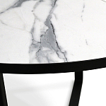 Стол обеденный раздвижной со столешницей белый мрамор Magali варинант исполнения - 8 | Loft Concept в Грозном